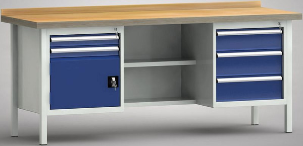 Etabli standard KLW - 2000 x 700 x 840 mm L x P x H, WS210N-2000M40-E2070