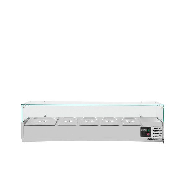 Accessoire réfrigérant Vaiotec EASYLINE 380 avec couvercle en verre 4xGN1/3 + 1xGN1/2 - 1400, 10032