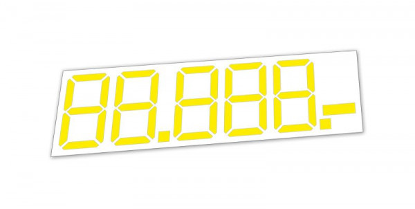 Afficheur de prix LCD Eichner, dimensions : 580 x 120 mm, UE : 10 pièces, 9220-00116