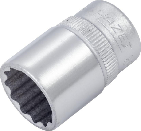 Embout pour clé à douille Hazet, double six pans, carré creux 10 mm (3/8 pouce), 14 mm, moleté, 880Z-14