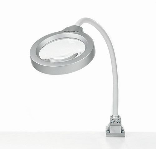 Lampe-loupe Bedrunka+Hirth LED-RLL Flex, avec bride à visser, 3 dioptries, 03.960.54