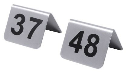 Plaques d'immatriculation de table Contacto 37-48 avec sérigraphie noire, 1054/648