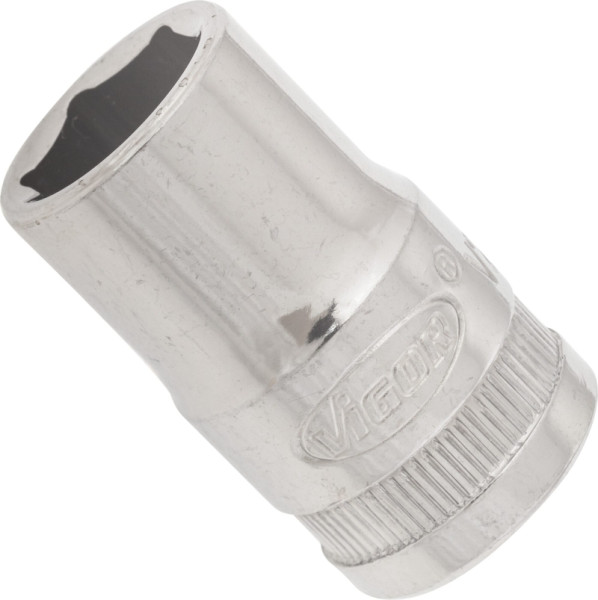 Insert de clé à douille VIGOR, carré creux 12,5 mm (1/2 pouce), profil à six pans extérieurs, 14 mm, V2600N