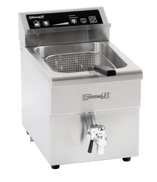 Friteuse à induction Casselin 8L avec robinet de vidange, CFIV8