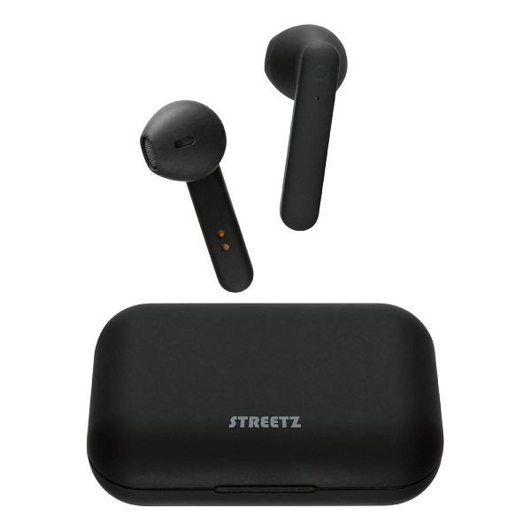 STREETZ TWS-104 Écouteurs semi-intra-auriculaires Bluetooth à commande tactile sans fil, TWS-104
