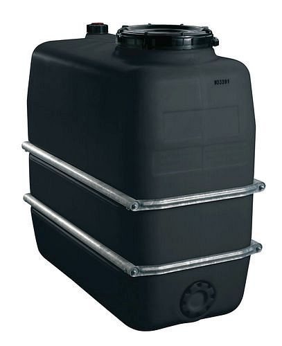 Réservoir chimique DENIOS en polyéthylène (PE), volume de 1100 litres, noir, 269-680