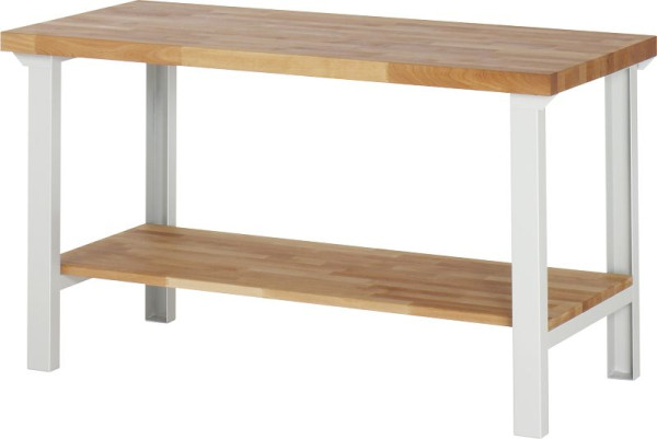 Etabli RAU série 7000 - conception modulaire, étagère en hêtre massif, 1500x840x700 mm, 03-7000-7-157B4S.12