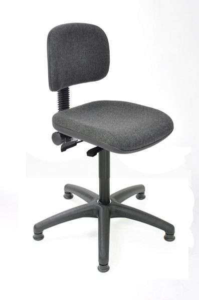 Chaise de travail Lotz "Comfort Series" assise et dossier anthracite, hauteur d'assise 445-635mm, 8530.03