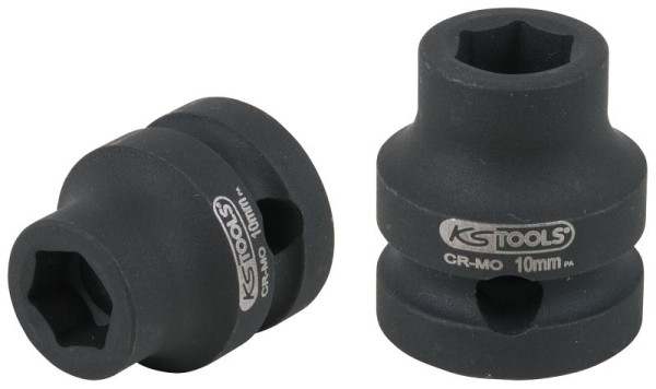 KS Tools Douille à chocs hexagonale 1/2", extra courte, 10,0 mm, 515.0056