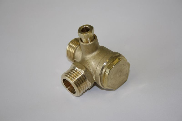 Clapet anti-retour ELMAG - chaudière : AG 1/2', ligne : AG 1/2' (pour DL 10mm avec écrou-raccord) pour WERKER 315, 9100029