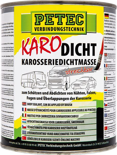 Petec Karo-Dicht, produit d'étanchéité pour le corps, boîte à brosses 1.000ml, unité: 6 pièces, 94130