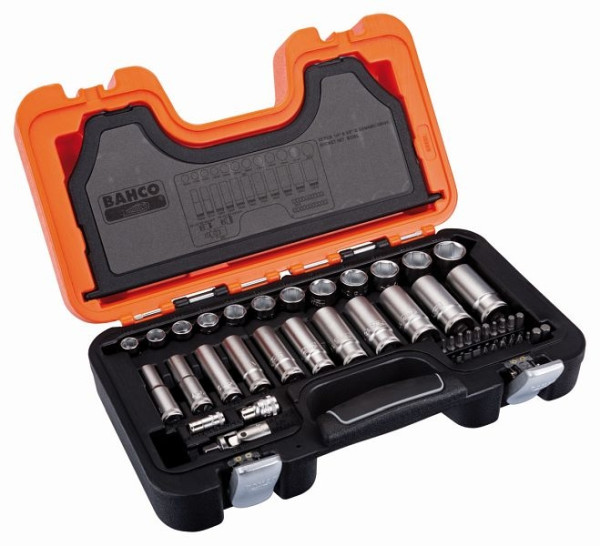 Jeu de clés à douille Bahco 1/4" + 3/8", 53 pièces, S330L