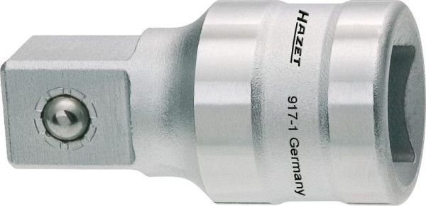 Rallonge Hazet, carré creux 12,5 mm, carré plein 12,5 mm, avec serrure à bille, dimensions / longueur : 45 mm, 917-1