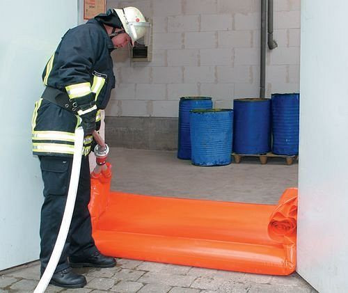 Joint de porte/portail mobile DENIOS, à remplir d'eau, y compris récipient de stockage