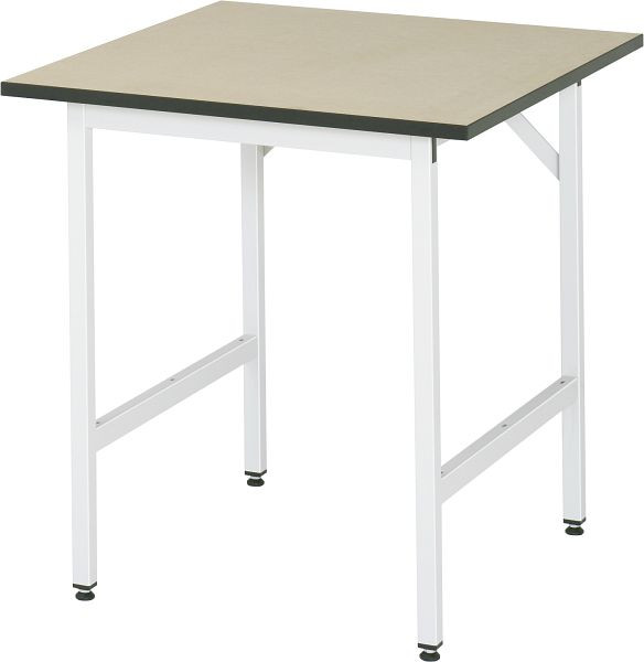 Table de travail RAU série Jerry (3030) - réglable en hauteur, panneau MDF, 750x800-850x800 mm, 06-500F80-07.12