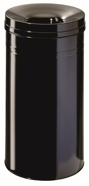Corbeille à papier DURABLE Safe+ ronde 30 litres, noire, 332601
