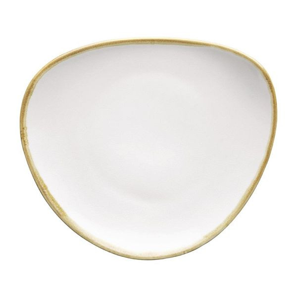 Olympia Kiln Assiettes Triangulaires Blanc Craie 16,5 cm (Lot de 6), FB983