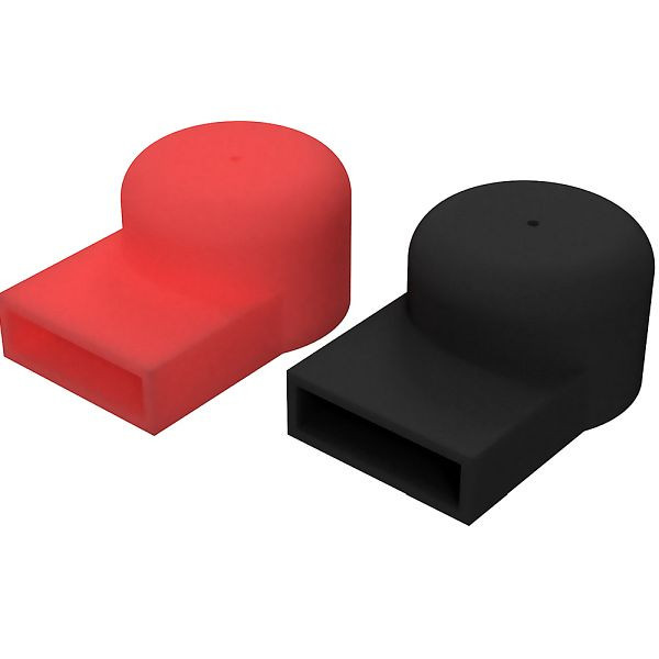 Offgridtec cache pôle connexion batterie M8 rouge noir protection tactile lot de 2 15mm, 8-01-012855