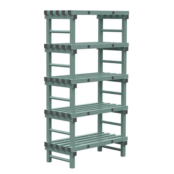 Etagère Euro REA 1000x500x1850mm, 5 montants au pas de 350mm, 308.180
