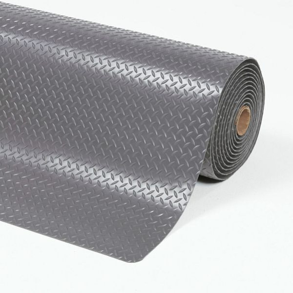 Notrax Cushion Trax tapis de travail ergonomique anti-fatigue 479, gris, 60cm, vendu au mètre, 479C0024GY