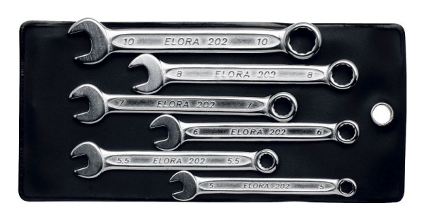 ELORA Jeu de clés mixtes, extra courte, 202S, Nombre de pièces: 6, content: 5-10 mm, 0202500601000
