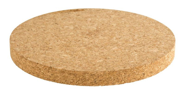 Dessous de verre APS, Ø 16,5 cm, hauteur : 1,5 cm, liège, pour distributeur de boissons, 10424