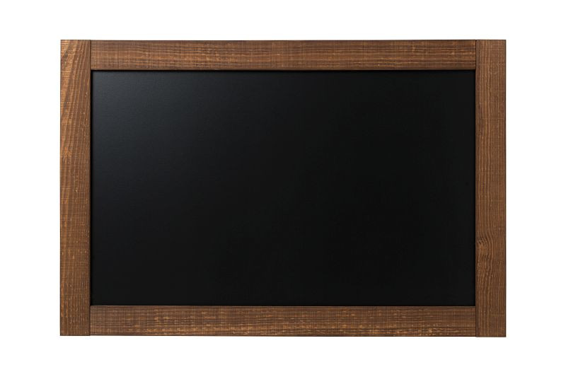 Tableau noir Bi-Office avec cadre en bois rustique 100x70cm, PM15156221