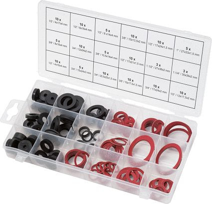Gamme KS Tools de bagues d'étanchéité pour la plomberie, 141 pièces, 970.0190