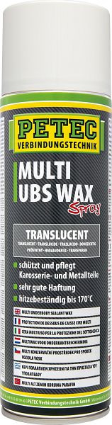 Petec Multi Ubs - Cire, Transparent, 500 ml, VE: 6 pièces, 73450
