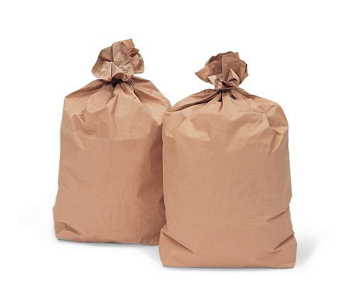 Sacs poubelle DENIOS en papier, volume 120 litres, UE : 100 pièces, 116-712