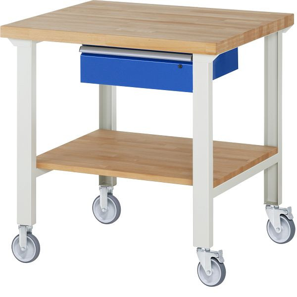 Établi mobile RAU 7001A7, 1000x900x1000mm, 2 roulettes fixes et pivotantes chacune, 05-7001A7-109B4S22.11