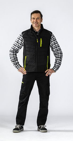 Gilet d'hiver Planam Stretchline, noir, taille 4XL, 6690068