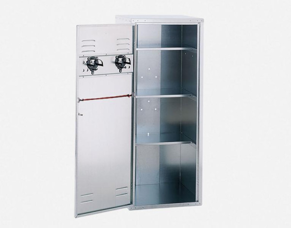 Armoire de plafond Growi (HxPxL) : 150 x 60 x 60 cm, serrure à cylindre, étagères, 10050090