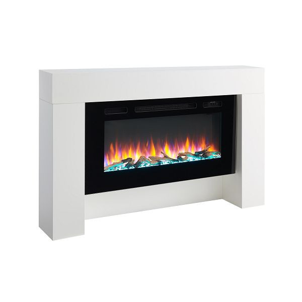 Cheminée électrique RICHEN Herkules, 2000 W, couleur : blanc, EF172D-MT172F