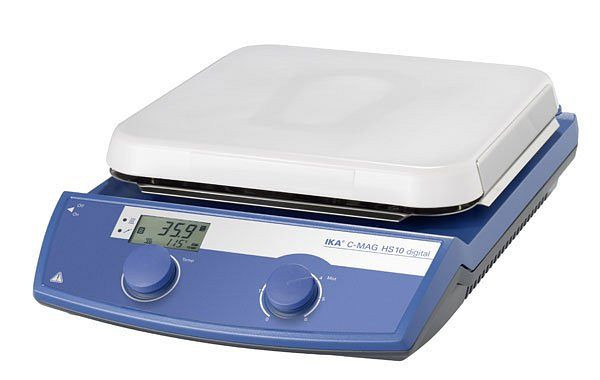 Agitateur magnétique IKA avec chauffage, plaque céramique, C-MAG HS 10 numérique, 0004240400
