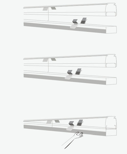 Schmelter LED-Technology Rails de support UNIVERSALIS 3060mm blanc, UE: 12 pièces, S-TS-258