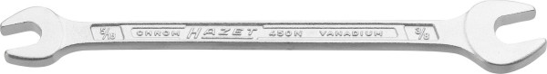 Clé à fourche double Hazet, profil hexagonal externe, 5/16 x 3/8 ", 450NA-5/16X3/8VKH