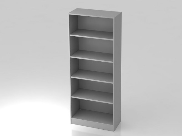 Étagère Hammerbacher 5OH avec panneau de base gris, 80x40x200,4 cm (LxPxH), V6000/5