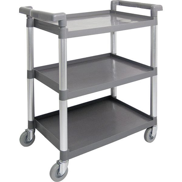 Chariot de service Stalgast en plastique, avec trois étagères, 860 x 425 x 910 mm (LxPxH), LT0712003