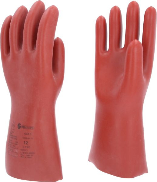 KS Tools Gant de protection pour électricien avec protection mécanique et thermique, taille 12, classe 0, rouge, longueur : 360 mm, 117.0089