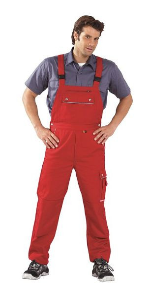 Salopette Planam Canvas 320, rouge/rouge, taille 52, 2137052