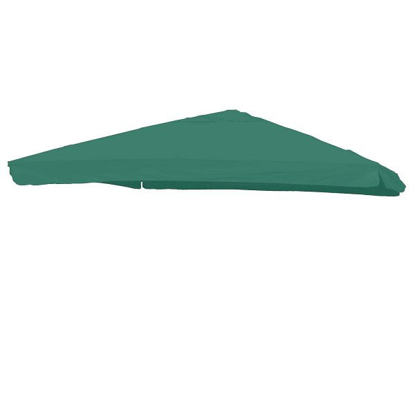 Housse de rechange Mendler pour parasol de luxe HWC-A96 avec rabat, housse de parasol, 3x3m (Ø4,24m) polyester 3kg, vert foncé, 70117