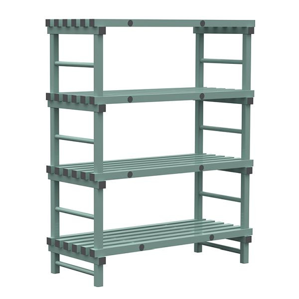 Etagère Euro REA 1400x600x1750mm, 4 montants au pas de 450mm, 308.162