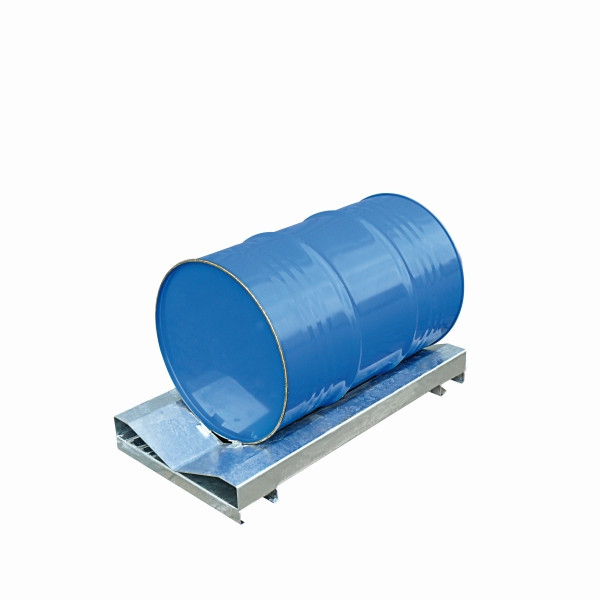 Eichinger Industrie Shelf baril palette pour une position sûre pendant le transport et sur l'étagère, 1 x baril bleu gentiane, 22620000000097