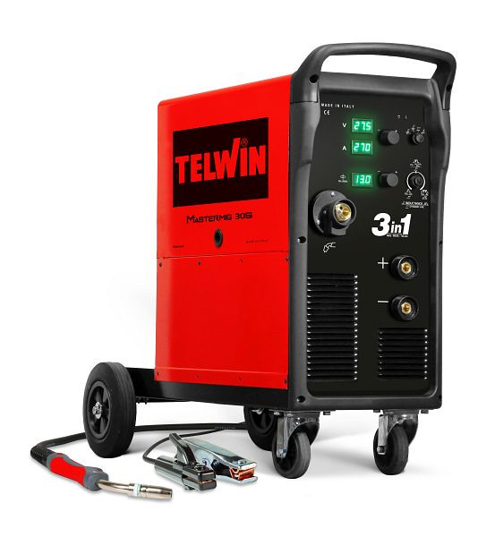 Poste à souder multiprocédés Telwin avec technologie inverseur MASTERMIG 305i 230V/400V, 816200