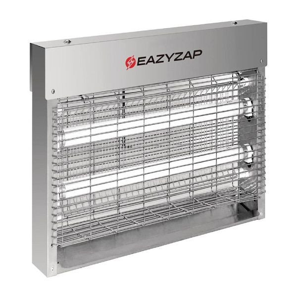 Eazzyzap Fly Killer Acier Inoxydable Brossé LED 8W, FP983