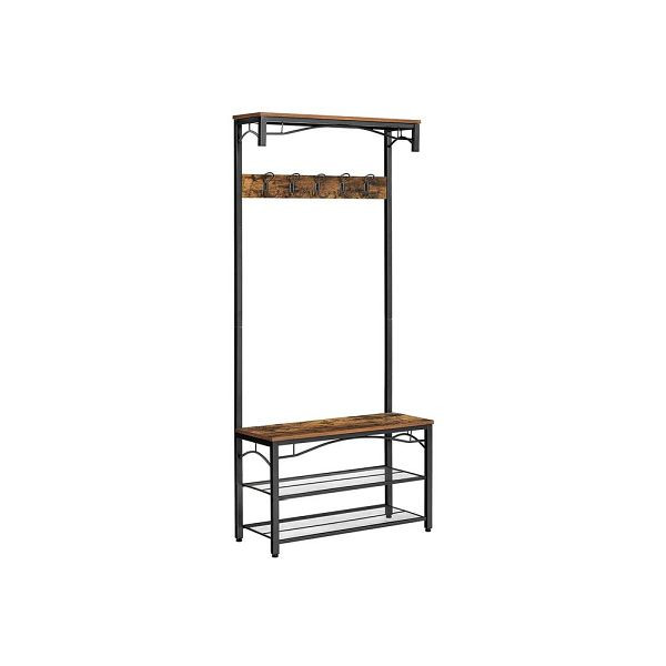 Porte-manteau et étagère à chaussures de style industriel VASAGLE, HSR45BX