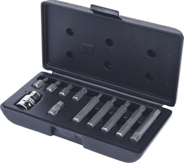KS Tools Jeu d'embouts 10 mm, 11 pièces, multi-dents, 911.5030