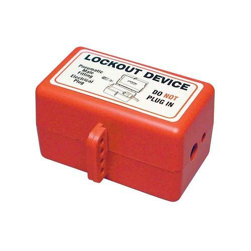 Dispositif de consignation à combinaison DENIOS pour connecteurs électriques et pneumatiques, 311937