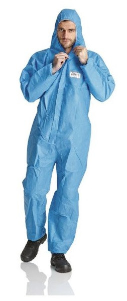 Combinaison ProSafe 1, cagoule, antistatique, bleu, taille XL, UE : 50 pièces, PS1B-XL